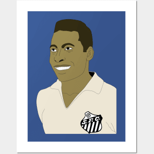 Pele portrait Posters and Art